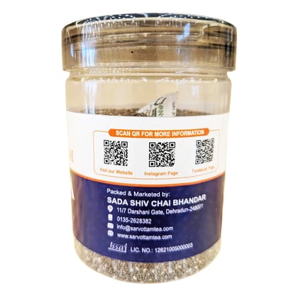 Sarvottam Chia Seeds Box 250g | Premium Raw Chia Seeds | Rich in Omega-3, Protein & Fiber | Superfood for Weight Loss, Smoothies & Healthy Diet