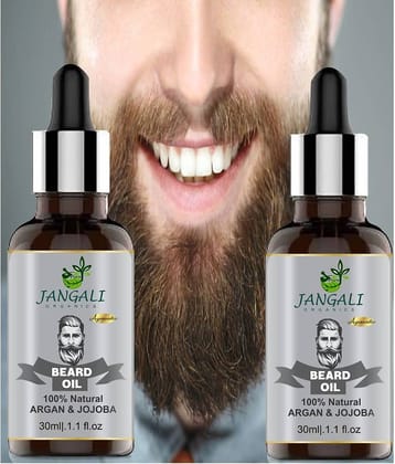 PURE JANGALI ORGANICS Beard Growth Oil- For Stimulating fast Beard Growth Hair Oil 60ML