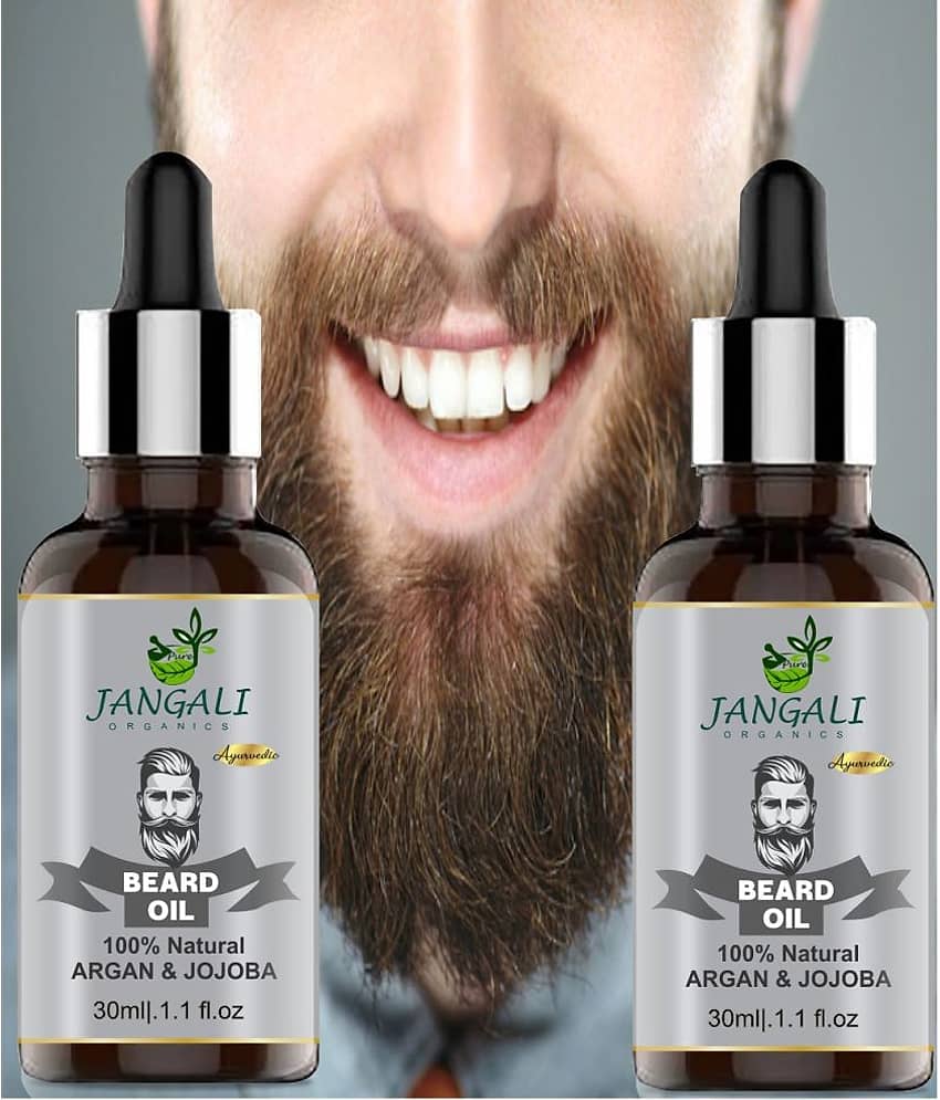 PURE JANGALI ORGANICS Beard Growth Oil- For Stimulating fast Beard Growth Hair Oil 60ML