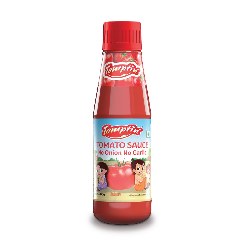 Temptin Tomato Sauce (No Onion-Garlic) - 200G X 2 (Pack of 2)