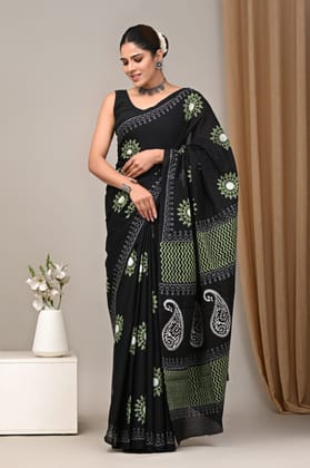 Jaipur Hand Block Print Saree