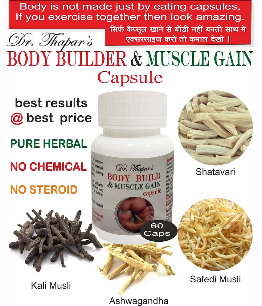 Dr Thapar Body Building & Muscle Gain Herbal Capsule