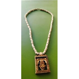 Shyam Baba Tulsi Mala Beads Wood Necklace Shyam Baba Tulsi Mala Beads Wood Necklace