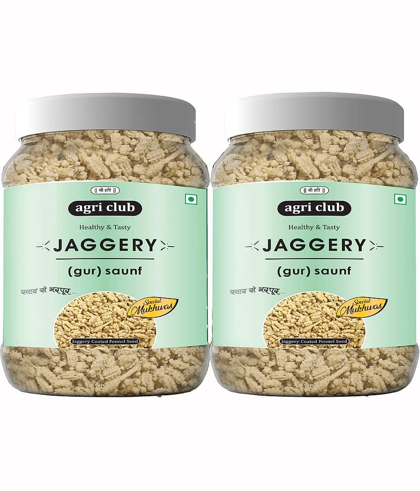 AGRI CLUB Gur Saunf 400 gm(Pack of 2 x 200 gms)