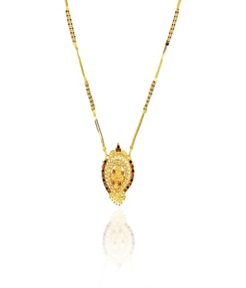 KRIMO GOLD PLATED ROYAL DESIGN MANGALSUTRA FOR WOMEN-100129