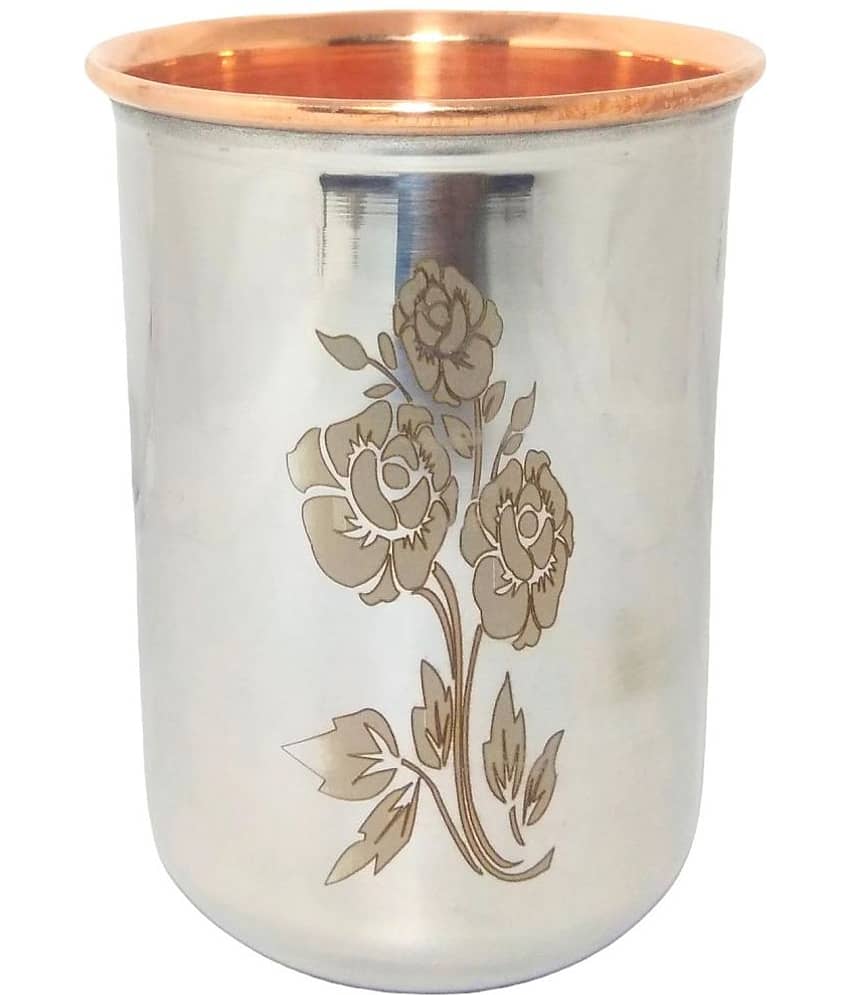 A & H ENTERPRISES - Copper Glasses 250 ml ( Pack of 1 )