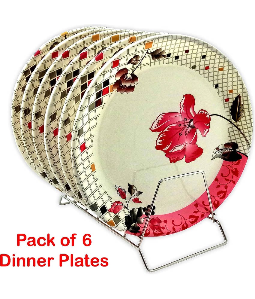 Inpro 6 Pcs Melamine Multi Color Full Plate