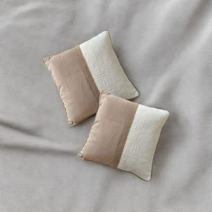 PREETIER Throw Cushion Covers Premium Cotton Square Pillow Cover Pillowcases (Pack of 2) (Modern Majesty, 16 x 16)