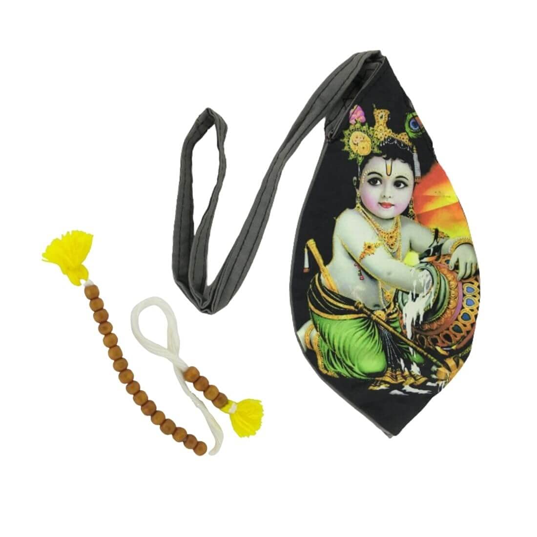 MAYAPURI Beads Bag/Chanting Bag/Gomukhi Japa Bag with Sakshi Mala Counter