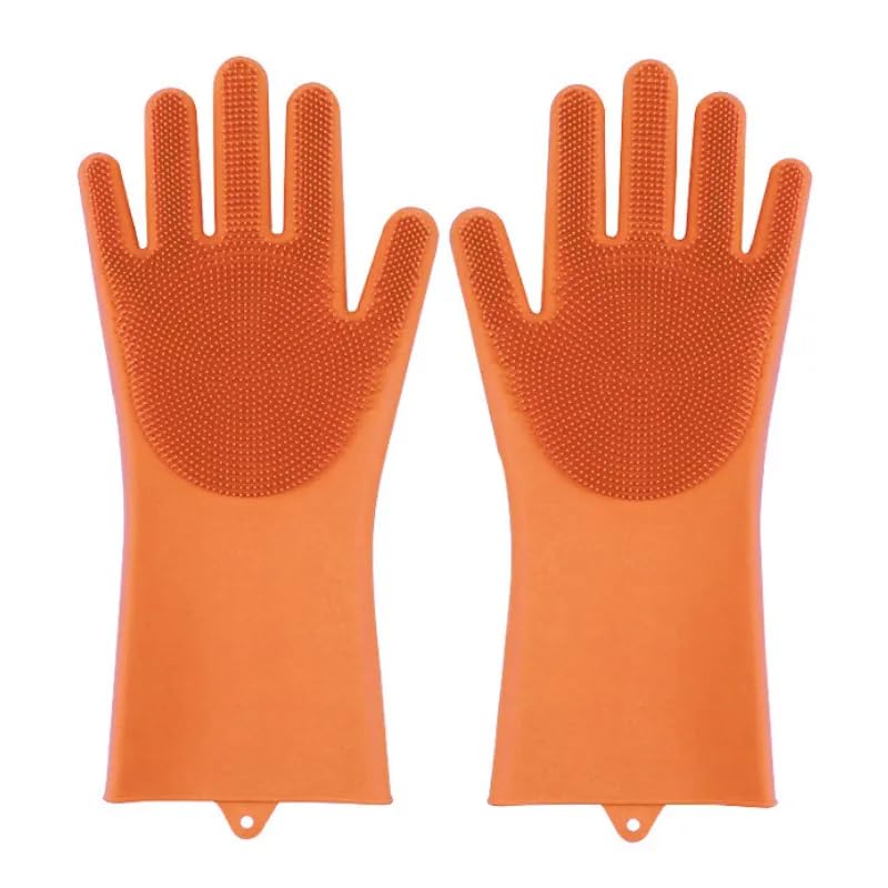 NATURALLY YOURS SILICONE SILICONE GLOVE 340 X 140 X 10 MM ORANGE