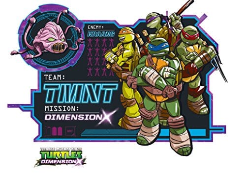 Asian Paints Wall Ons Original TMNT 'XXL' Wall Decal - 'Get The Evil Kraang!' DIY Removable Peel and Stick Wall Sticker - 'Covers H 2 ft x W 2.6 ft on The Wall' Kids Room Decor