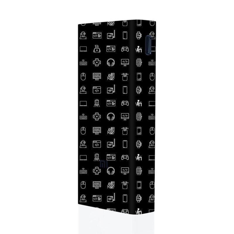 Tech Icons Black Mi Powerbank Skins
