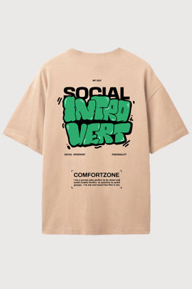 Social Introvert- Oversized T-Shirt-XS