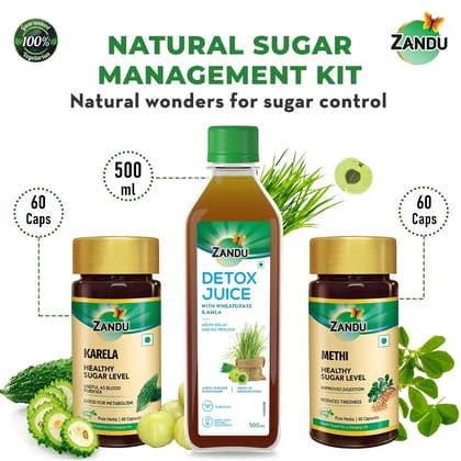 100% Ayurvedic Sugar Management Kit for Diabetes Care