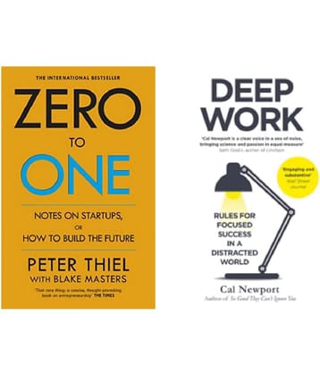 ( Combo Of 2 Pack ) Zero To One & Deep Work - Paperback , English , Book - By Thiel, Peter , Cal Newport