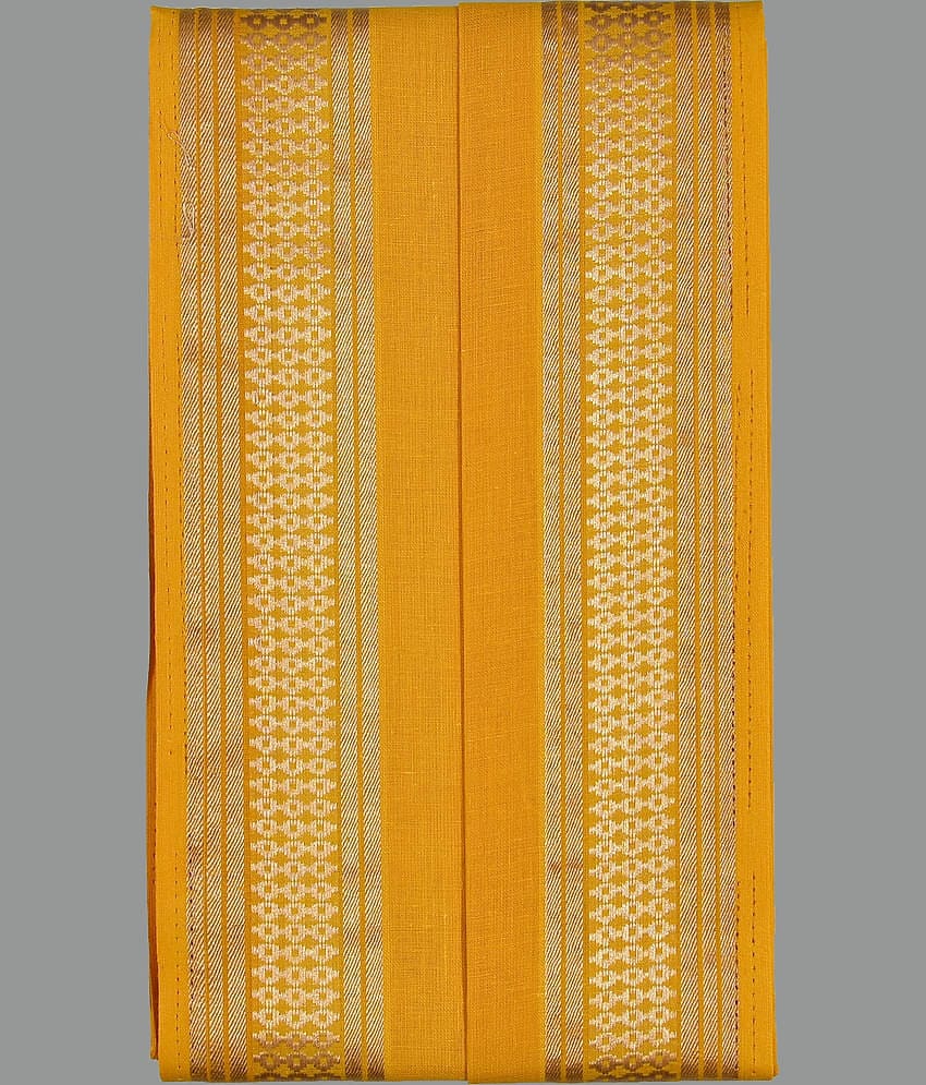 Shyam Handloom Pack of 1 Cotton Below 300 -GSM Bath Towel ( Yellow )