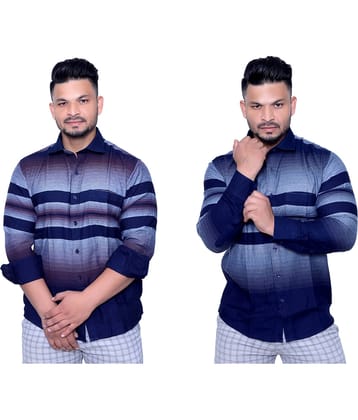 Aish N Ridh Cotton Regular Fit Colorblock Men's Casual Shirt - Multi ( Pack of 1 )