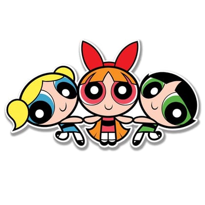Powerpuff Girls Fridge Magnet  Anime Cartoon Sticker Gift for Kids, Return Gift Idea