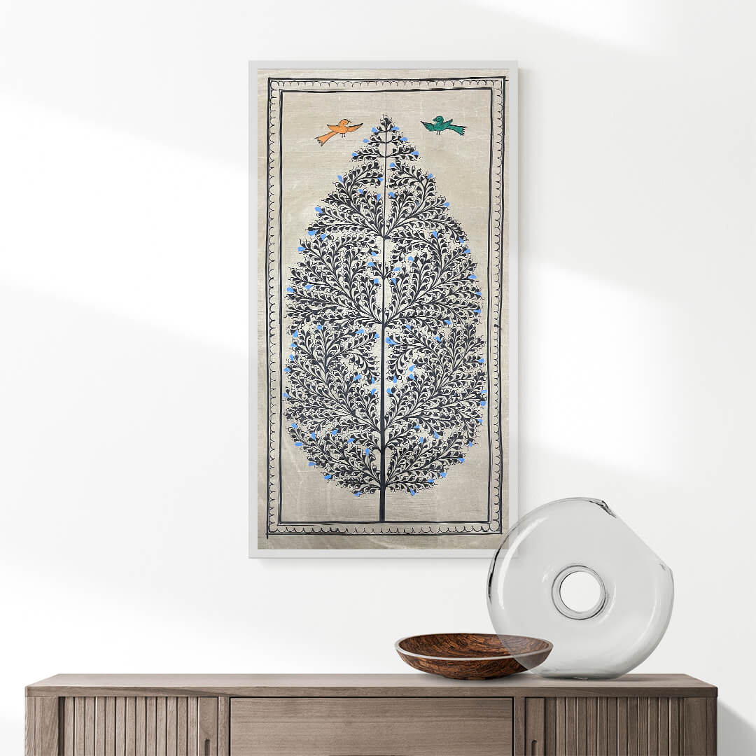 Tree of Life Patta Tussar Painting