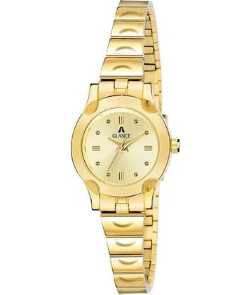Aglance - Gold Metal Analog Womens Watch