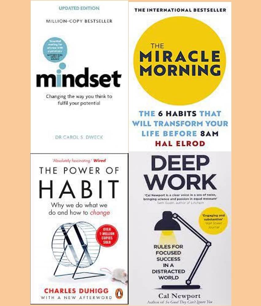 MindSet + Miracle Morning + The Power of Habit + DeepWork