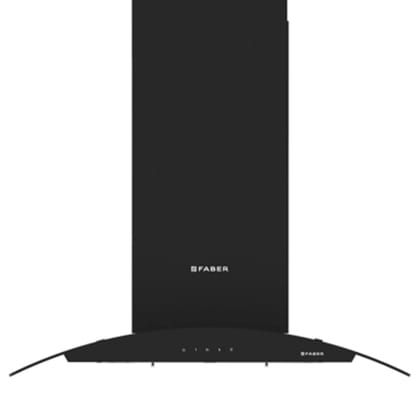 Faber 90 cm 1000 m/hr Curved Glass Ceiling Mounted Chimney (HOOD FEEL ISOLA BK 90,Baffle Filters Touch Control, Black), Free 1 Year Extended warranty Faber 90 cm 1000 m/hr Curved Glass Ceiling Mounted Chimney (HOOD FEEL ISOLA BK 90,Baffle Filters Touch C