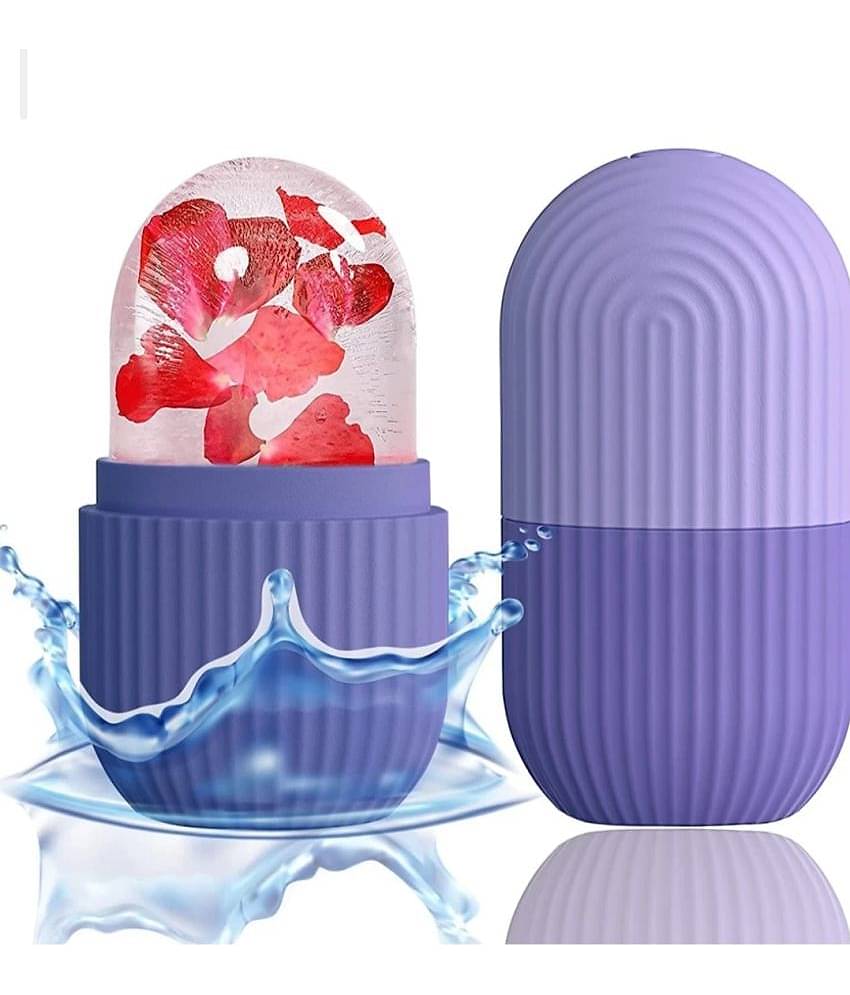 FLEXTOX Facial Ice Roller For Glowing & Tighten Skin Reusable Silicone Ice Rolle Face Massagers