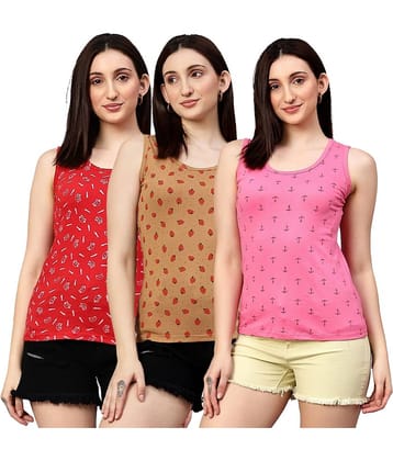 Volex Women's Cotton Tank Top ( Multi Color )
