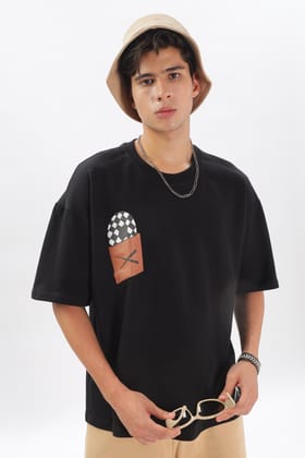 IZI Specials: Record Player Tee (Black)-L