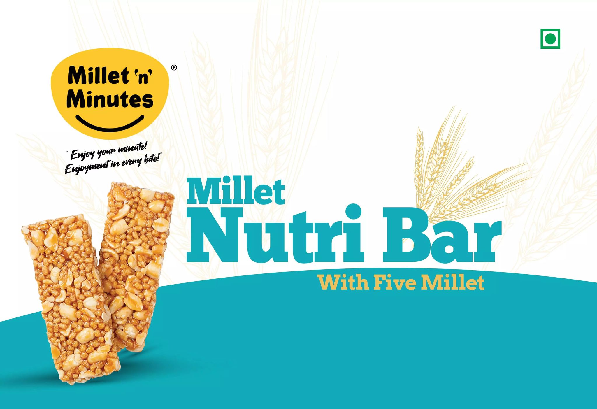 Milletnminutes Millet Nutri Bar – Wholesome Energy Snack with Roasted Millets, Dry Fruits & Jaggery - 200g