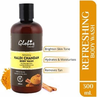 Globus Naturals Haldi Chandan Body Wash, 300 ml Globus Naturals Haldi Chandan Body Wash, 300 ml