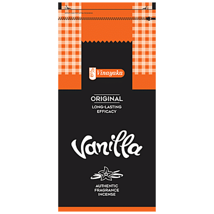 Vinayaka's Vanilla Incense Sticks Agarbatti - Original Long-Lasting Efficacy, Authentic Fragrance, 125 g