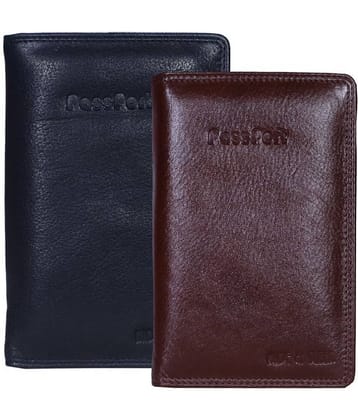 Hide&Sleek RFID Protected Genuine Leather Passport Holder Combo