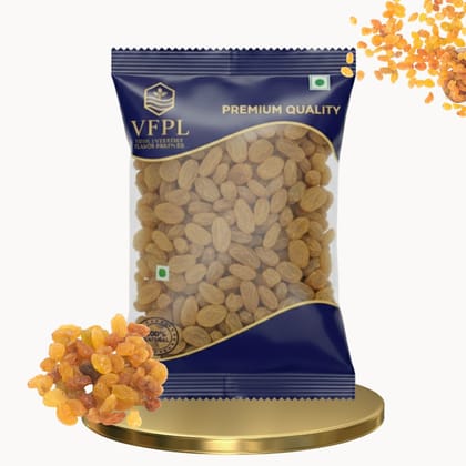 VFPL | Premium Raisins (250 gm)  (Kishmish) – 100% Natural & Seedless | Sweet, Juicy & Sun-Dried Grapes | Rich in Iron & Fiber | Healthy Snack & Dessert Ingredient