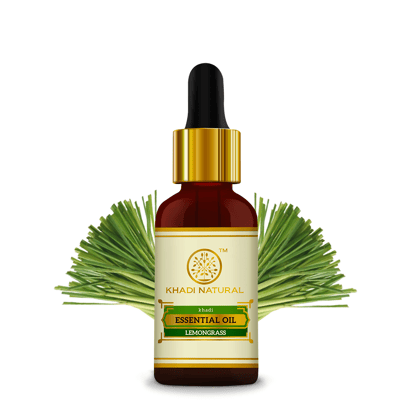 Khadi Natural Lemongrass - Pure Essential Oil - 15ml Khadi Natural Lemongrass - Pure Essential Oil - 15ml