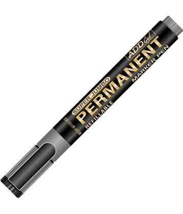 Add Gel PM-BLACK-PK20 Black Add Gel Permanent Marker 20 Markers Pens (BLACK)