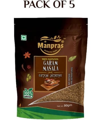 MANPRAS GARAM MASALA 50GMS [ PACK OF 5 ] Masala 50 gm