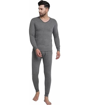 TF Pack of 1 Woollen Thermal Sets For Men's ( Charcoal )