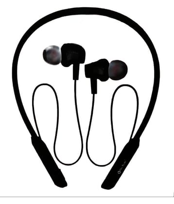 CHARKEE NB-804 Wireless Neckband In-the-ear Bluetooth Headset with Upto 20h Talktime Music Controls - Black