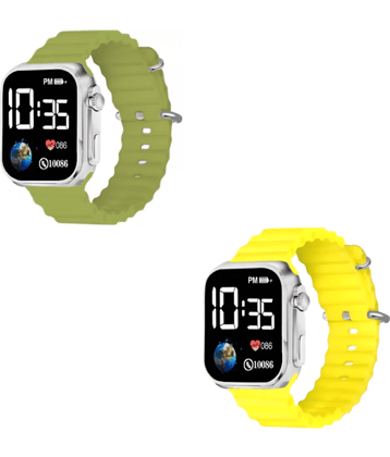 DECLASSE Silver Dial Digital Boys Watch ( Pack Of 2 )