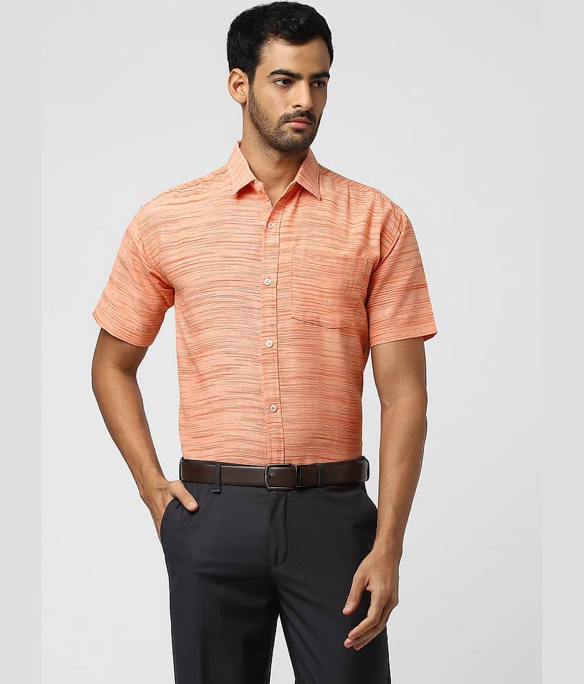 DESHBANDHU DBK - Orange Cotton Regular Fit Men's Formal Shirt (Pack of 1)