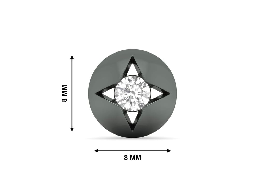 Radiant Starburst Ear Stud For Him (1 Pc Only)