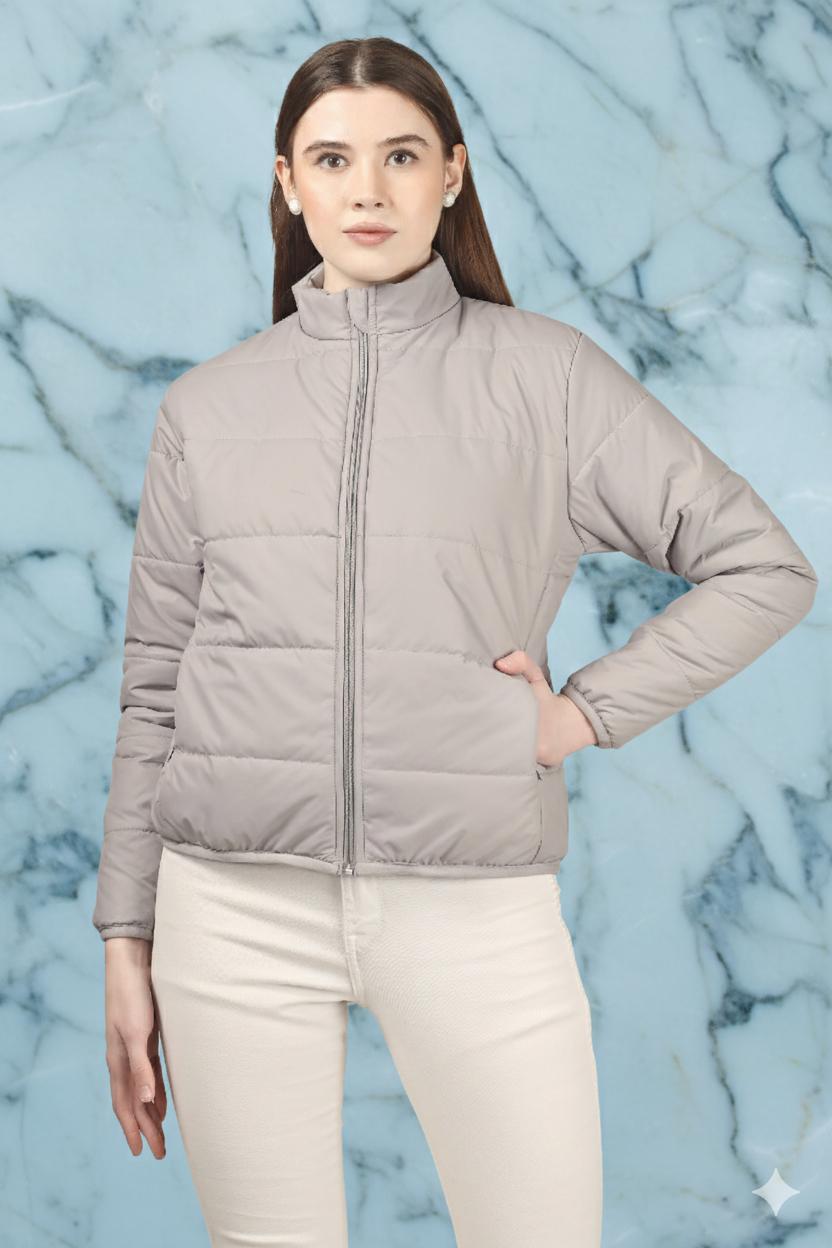 Blueficus Women’s Lightweight Puffer Jacket | Winter Warm Quilted Coat with Front Zipper & Pockets | Stylish Casual Outerwear for Cold Weather