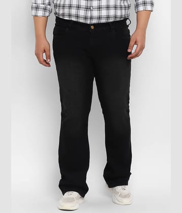 Urbano Plus Regular Fit Bootcut Men's Jeans - Black ( Pack of 1 )