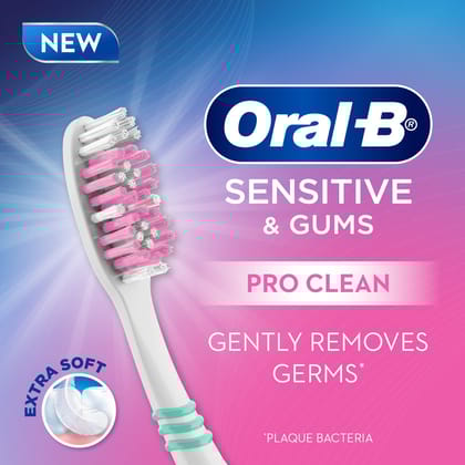 Oral-B Sensitive Whitening Extra Soft Manual Toothbrush For Adults - 4 Units