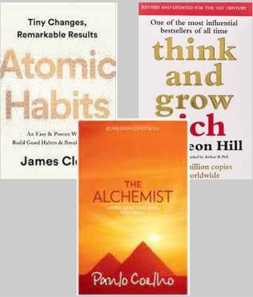Atomic Habits + Think And Grow Rich + The Alchemist