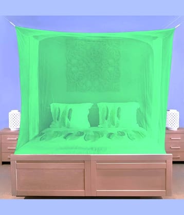 NISSI - Green HDPE - High Density Poly Ethylene Hanging Mosquito Net, Machardani ( Pack of 1 )