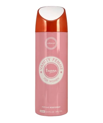 Armaf Vanity Femme Essence Perfumed Body Spray Deodorant For Women, 200 ml Armaf Vanity Femme Essence Perfumed Body Spray Deodorant For Women, 200 ml