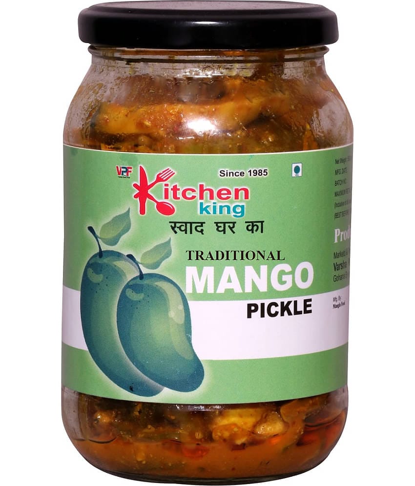 Kitchen King Since-1985 Traditional Mango Pickle (Real Taste of Punjabi Pickle) Premium Pickle Jar| Pickle 500 g