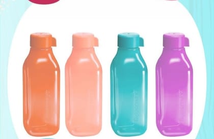 Square bottle set of 4